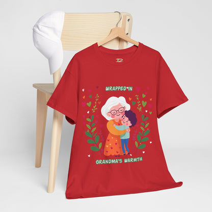Grandma's Love Heavy Cotton Tee - Heartfelt Family Connection T-Shirt
