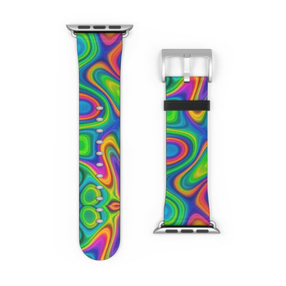 Psychedelic Swirl Watch Band