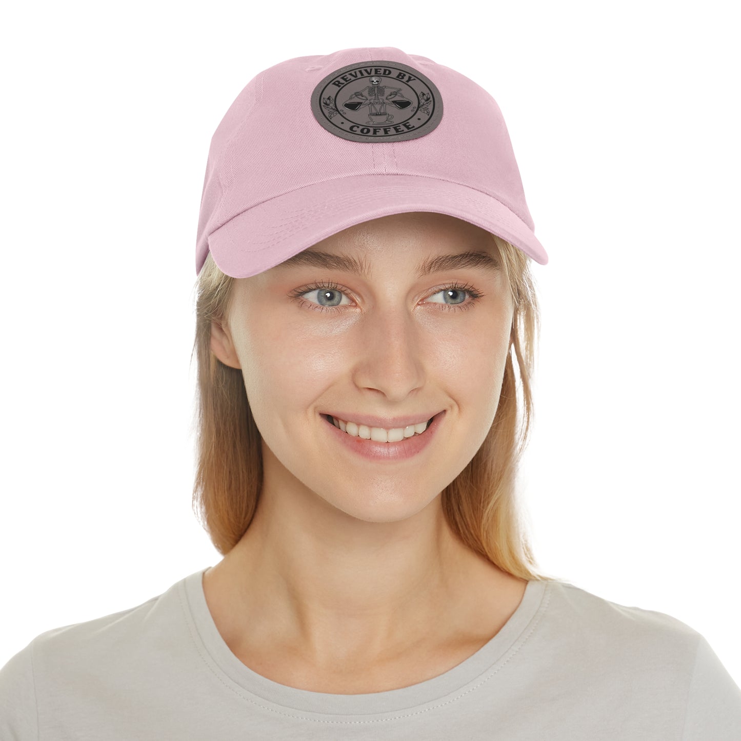 Revived by Coffee Dad Hat with Leather Patch - Perfect Gift for Coffee Lovers