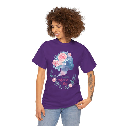 Floral Mother’s Day Heavy Cotton Tee - Gift for Mom