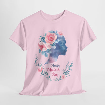 Floral Mother’s Day Heavy Cotton Tee - Gift for Mom