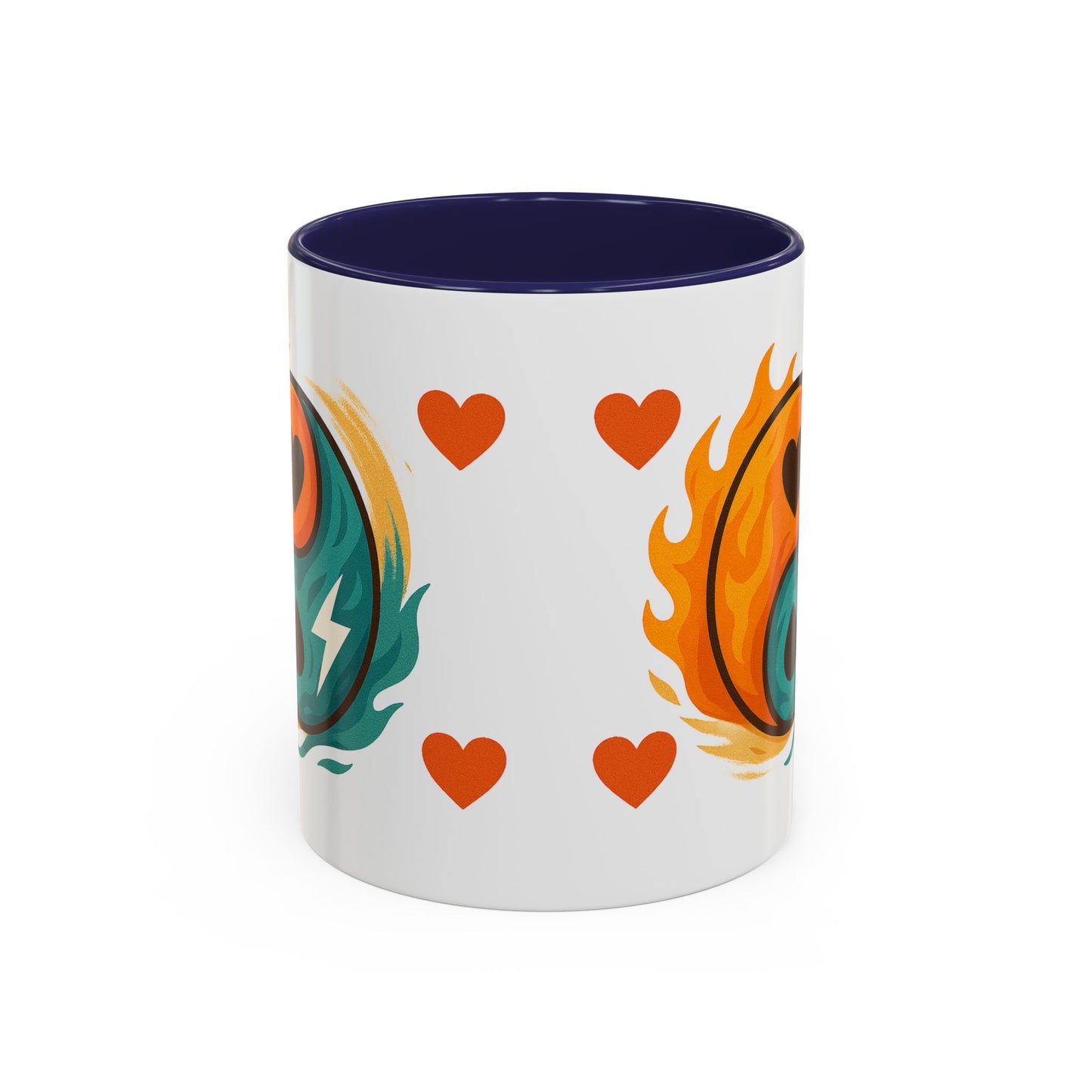 Bold Yin Yang Accent Coffee Mug – 11oz & 15oz – Perfect for Coffee Lovers