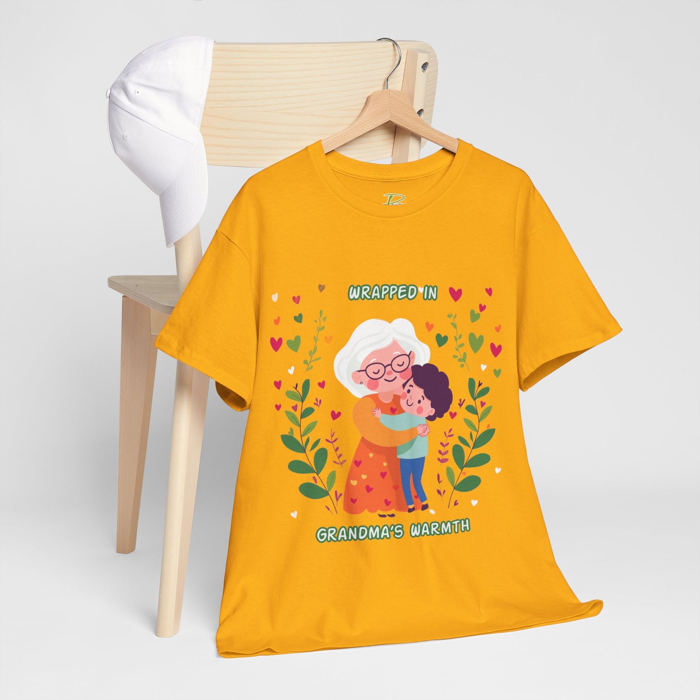 Grandma's Love Heavy Cotton Tee - Heartfelt Family Connection T-Shirt