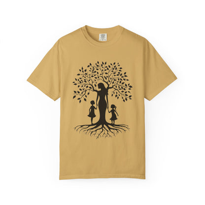 Nature-Inspired T-Shirt with Mom and Kids Design - Mother's day Gift - Birthday Gift