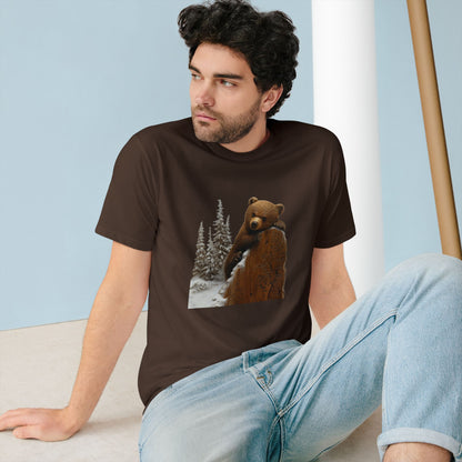 Cozy Bear Wilderness Tee - Perfect for Nature Lovers and Outdoorsy Adventures - Organic Staple T-shirt