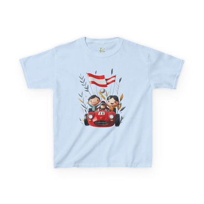Youth Heavy Cotton™ Tee - Funny Race Car Graphic T-shirt for Kids