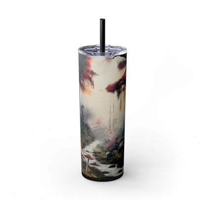 Skinny Tumbler with Straw, 20oz - Forest Insulated Tumbler