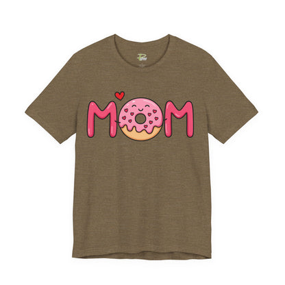 Mom Donut Tee - Lightweight Fabric T-shirt - Mother's Day Gift - Birthday Gift - Funny Gift - Donut Lover Gift