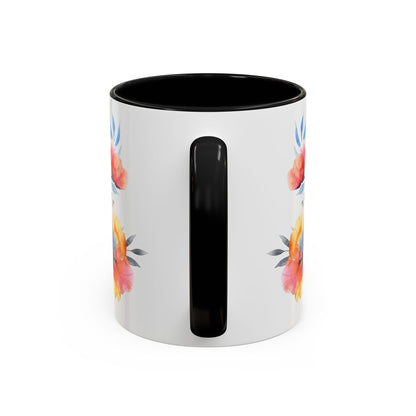 Oil colored  Wildflowers Accent Coffee Mug,  (11oz, 15oz)