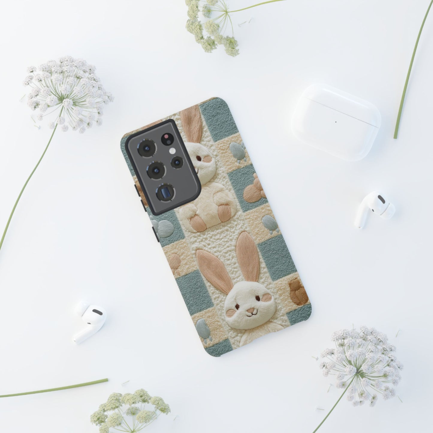 Adorable Rabbits Phone Case – Cute & Durable Protection - iPhone, Samsung, and Google case
