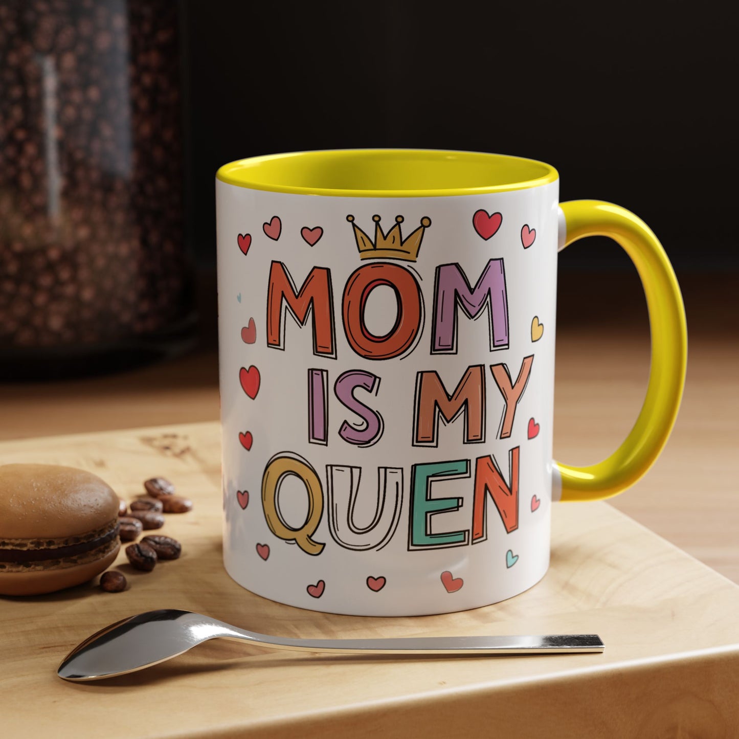 Queen Mom Accent Coffee Mug - Perfect Gift for Mother's Day - Birthday Gift