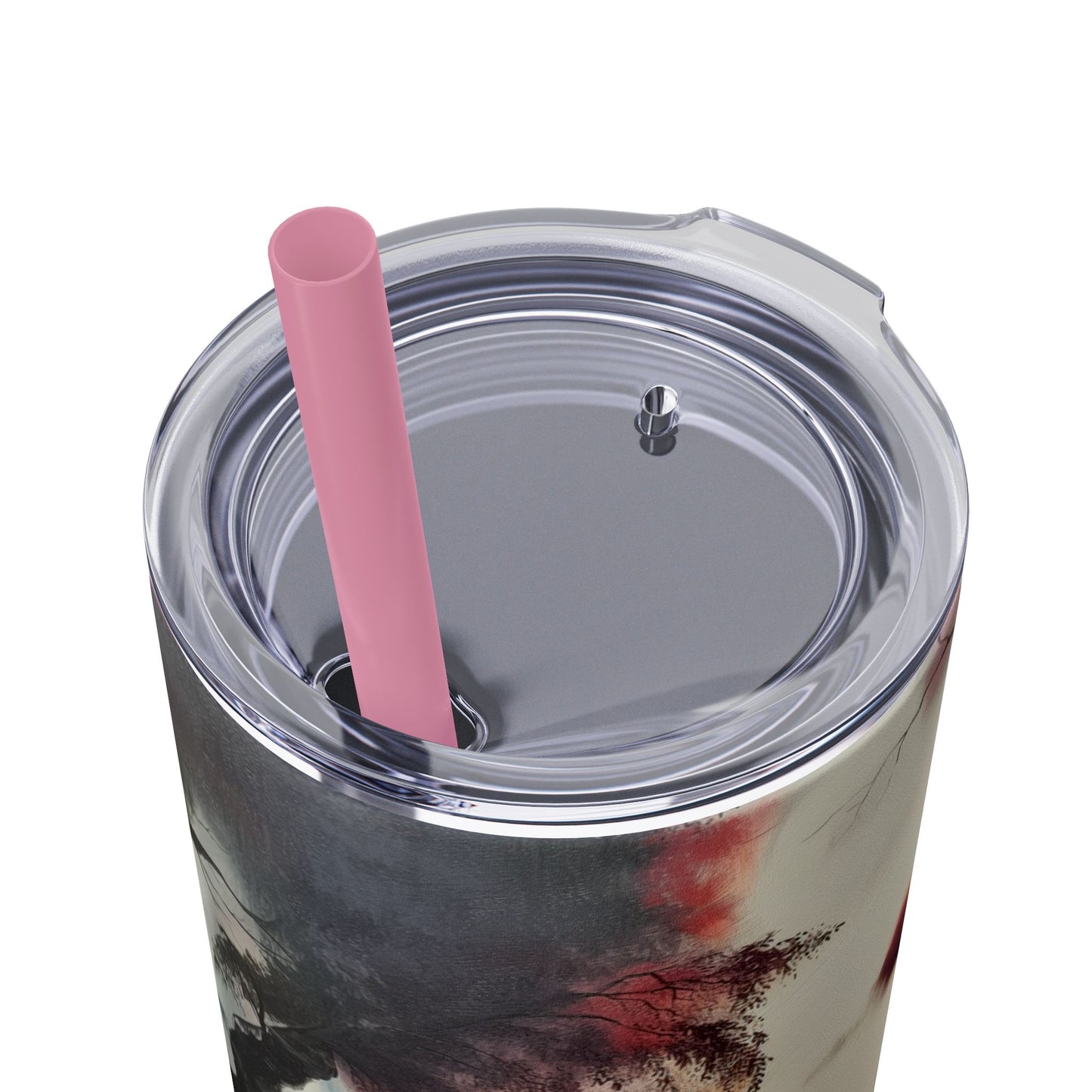 Skinny Tumbler with Straw, 20oz - Forest Insulated Tumbler