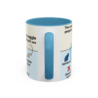 Motivational Coffee Mug - The Success People See, The Struggle Don’t See - Gift - Graduation Gift - Hardworking Professionals Gift