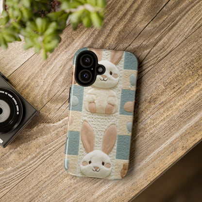 Adorable Rabbits Phone Case – Cute & Durable Protection - iPhone, Samsung, and Google case