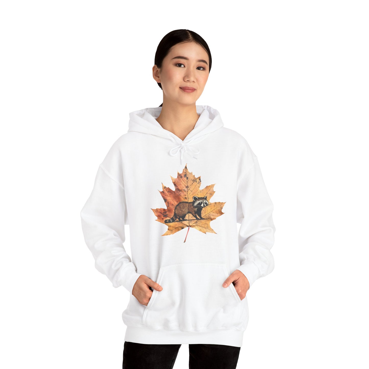 Raccoon Design Hoodie - Unisex Heavy Blend™ Hooded Sweatshirt