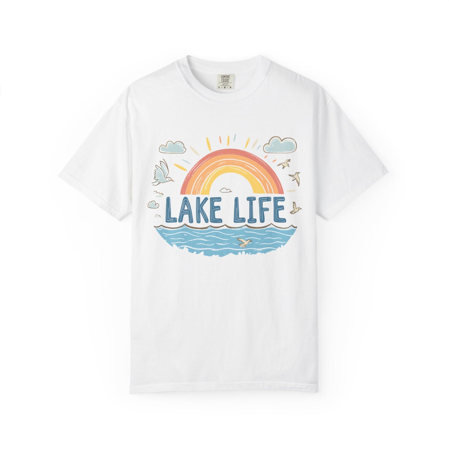 Lake Life Unisex Garment-Dyed T-Shirt – Perfect for Summer Adventures