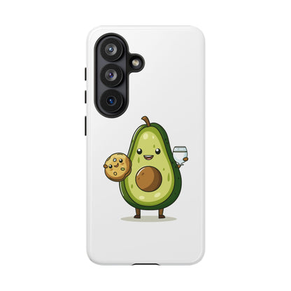 Tough Cases with Cute avocado cartoon character for iPhone, Samsung, and Google case