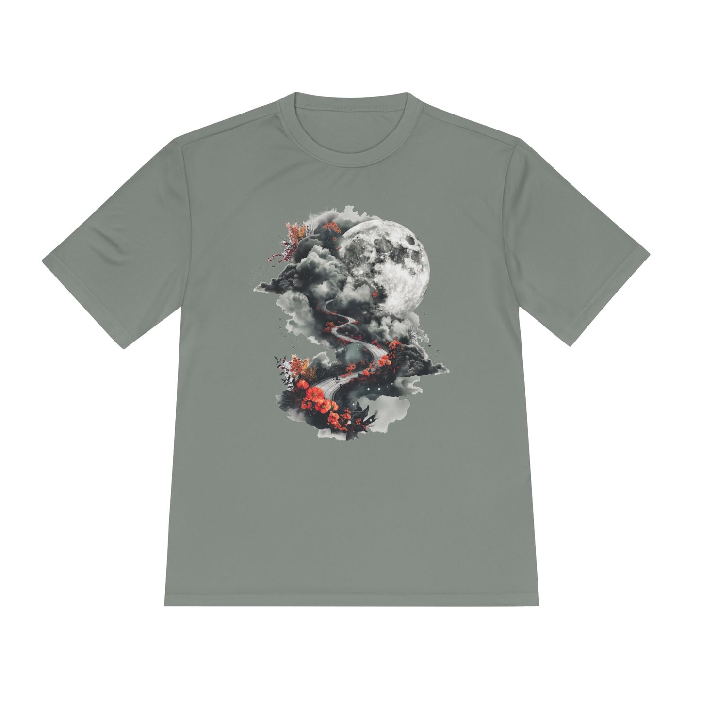 Unisex Wicking Tee Shirts - Beautiful Road Going up to Space T-shirt