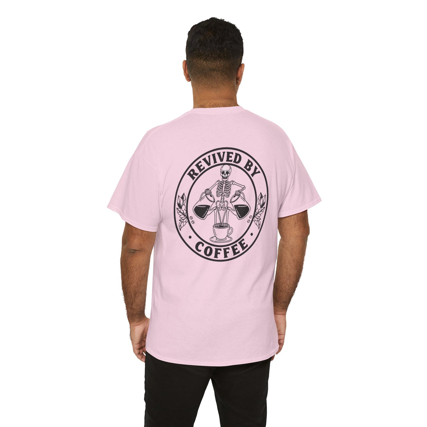 Revived by Coffee Unisex Heavy Cotton Tee - Perfect for Coffee Lovers