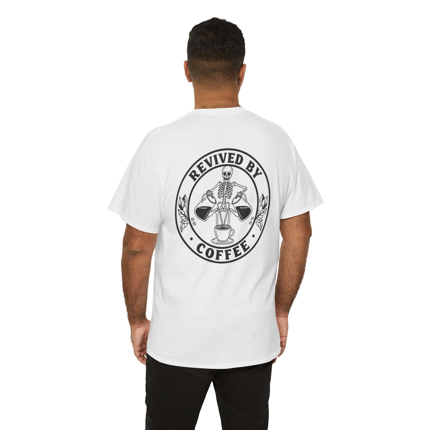 Revived by Coffee Unisex Heavy Cotton Tee - Perfect for Coffee Lovers