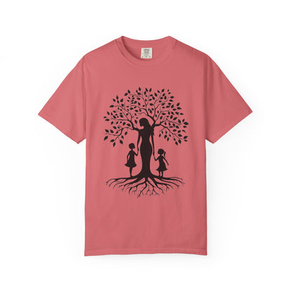 Nature-Inspired T-Shirt with Mom and Kids Design - Mother's day Gift - Birthday Gift