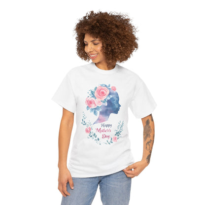Floral Mother’s Day Heavy Cotton Tee - Gift for Mom