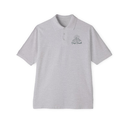 Men's Polo - "Deep Breath" Relaxed Style for Casual Elegance