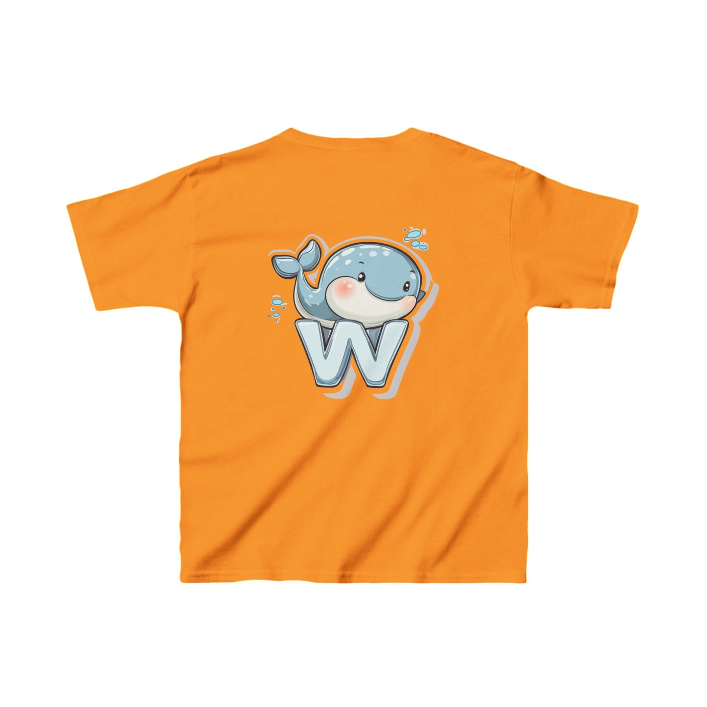 Youth Heavy Cotton™ Tee - Unisex Cute Cartoon Whale Design T-Shirt