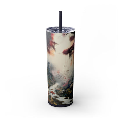 Skinny Tumbler with Straw, 20oz - Forest Insulated Tumbler
