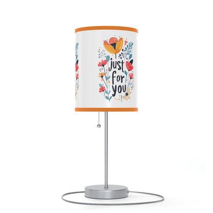 Floral Table Lamp - "Just For You" Design - Gift - Lamp on a Stand, US|CA plug - Table Lamps