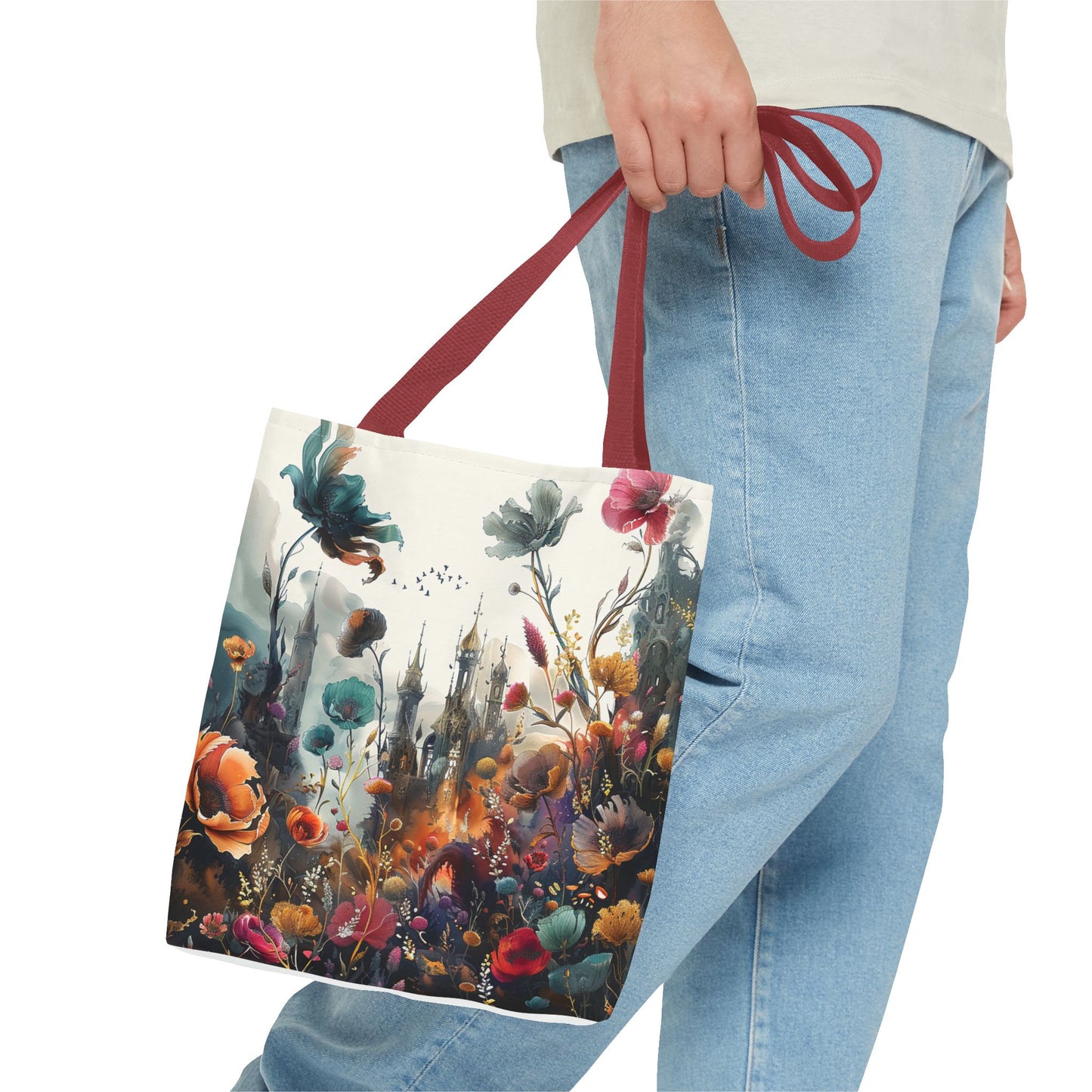 Nature and Castle Tote Bag - Two side print