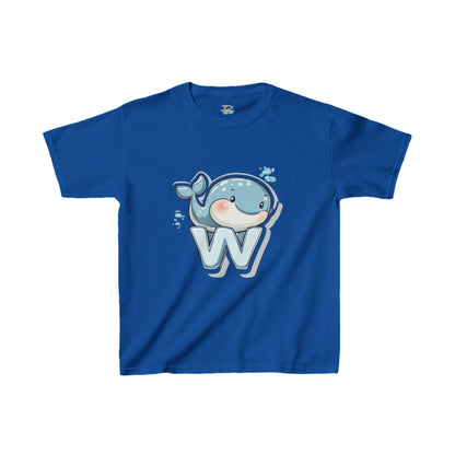 Youth Heavy Cotton™ Tee - Unisex Cute Cartoon Whale Design T-Shirt