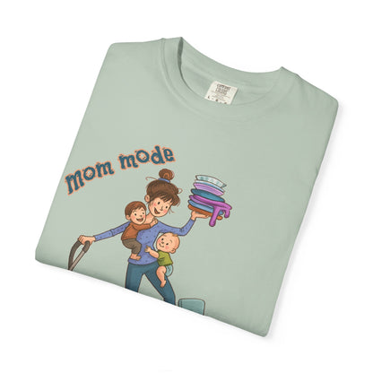 Funny Mom Life T-Shirt - "Mom Mode Always On" - Gift for mom - Birthday Gift - Mother's Day Gift