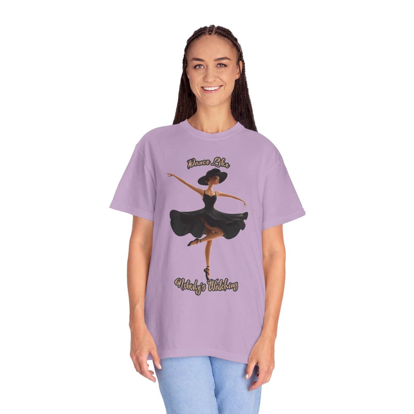 Ballet Inspired Woman's T-Shirt - 'Dance Like Nobody's Watching'