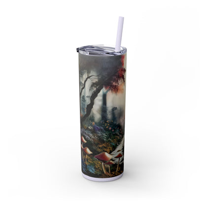 Skinny Tumbler with Straw, 20oz - Forest Insulated Tumbler