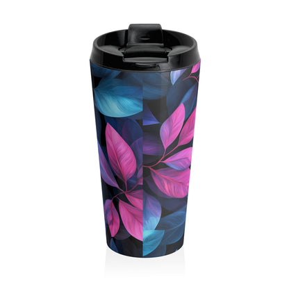 Vibrant Floral Stainless Steel Travel Mug - Perfect for Coffee Lovers