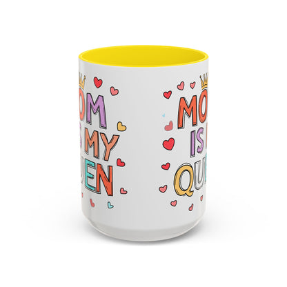 Queen Mom Accent Coffee Mug - Perfect Gift for Mother's Day - Birthday Gift