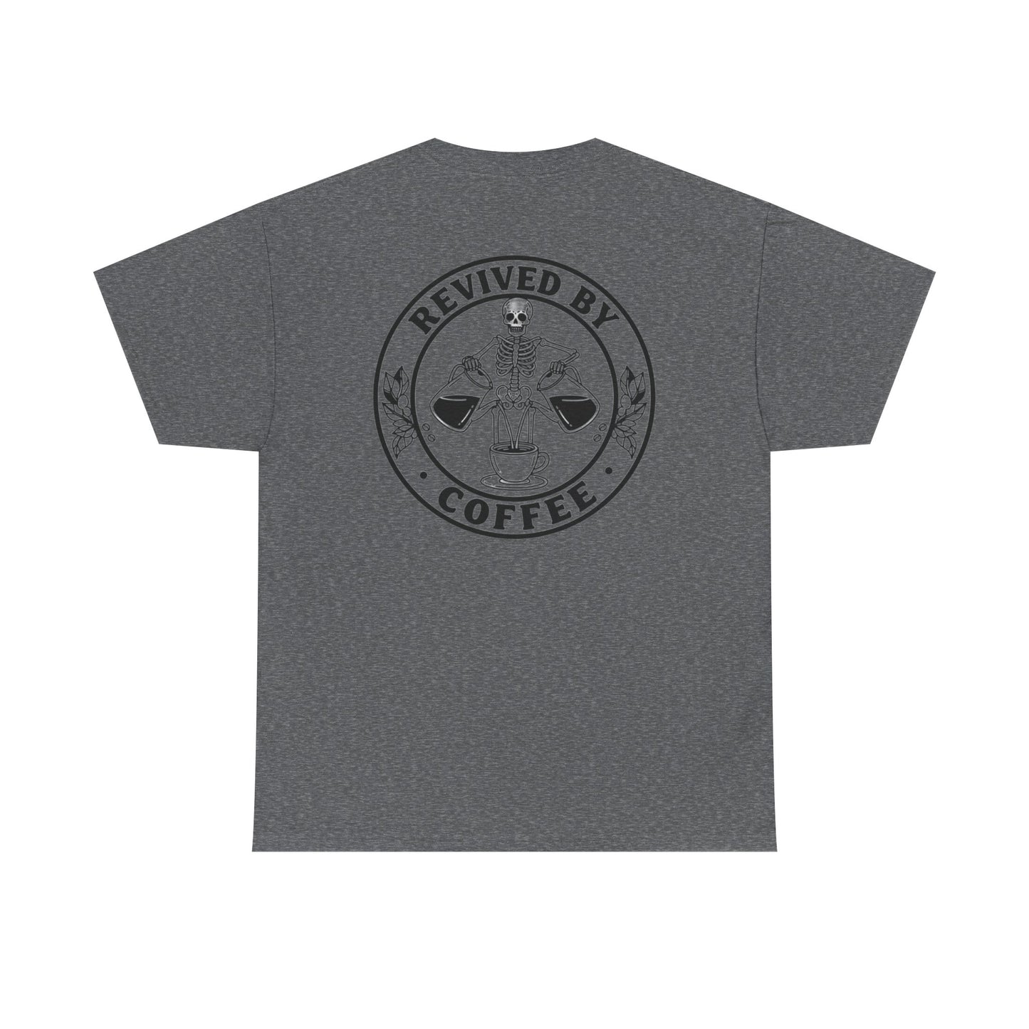 Revived by Coffee Unisex Heavy Cotton Tee - Perfect for Coffee Lovers