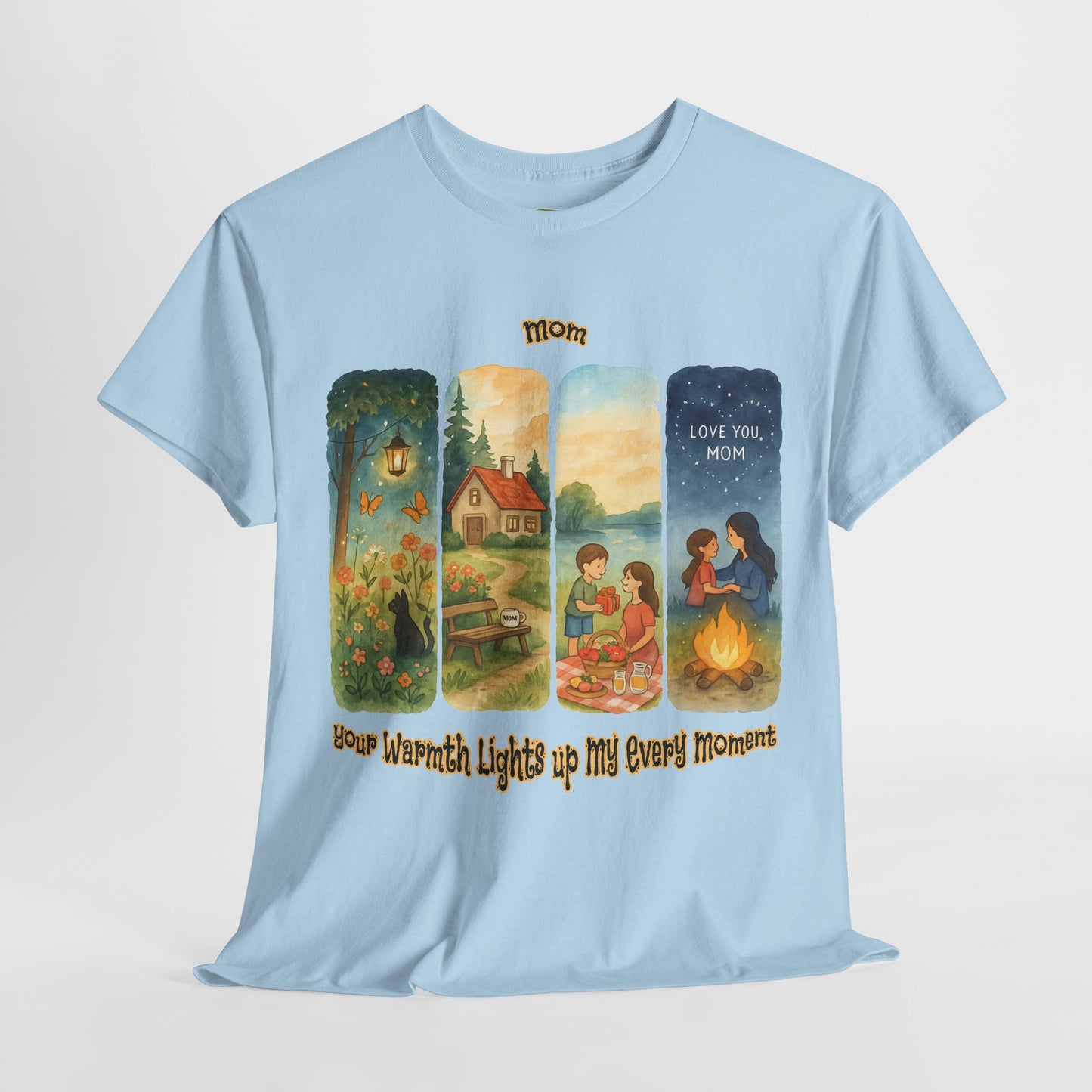 Mom Love Unisex Cotton Tee - Nostalgic & Heartwarming Gift for Mother's Day - Birthday Gift