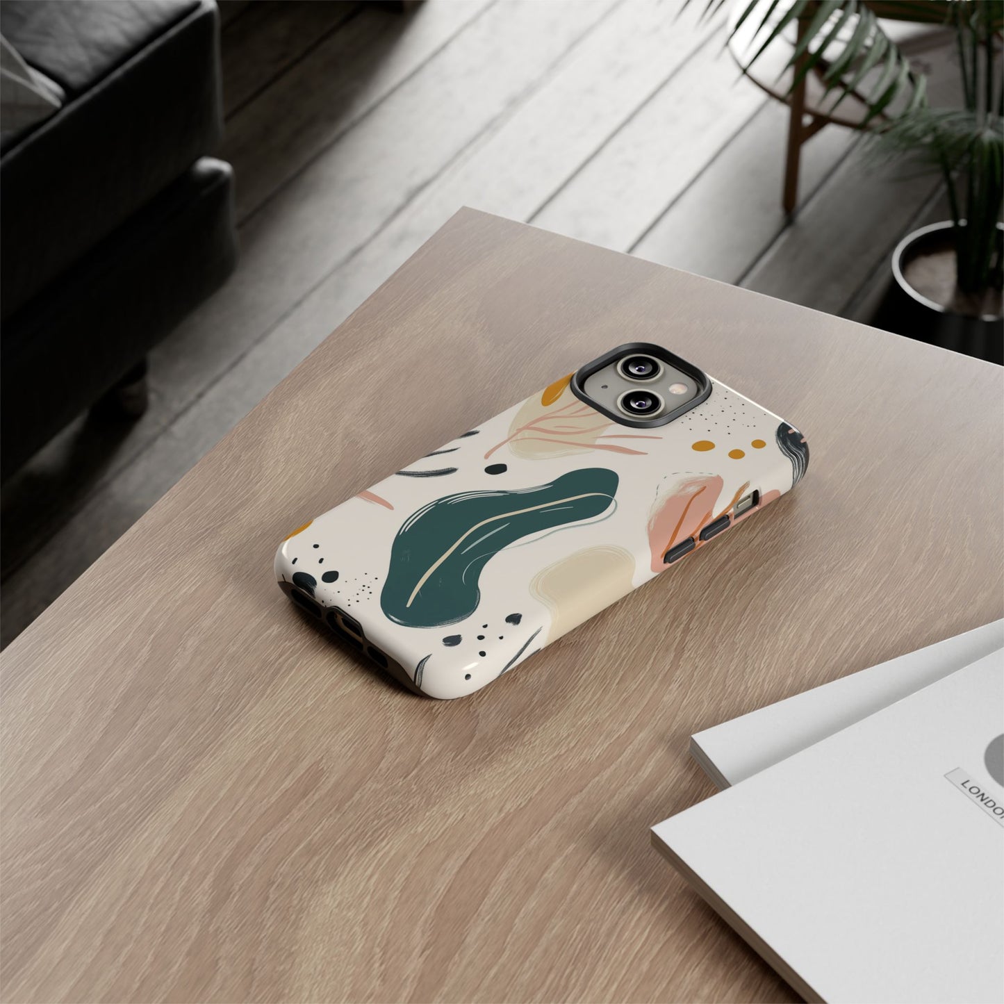 Phone Case with Abstract Art design - iPhone, Samsung, and Google case