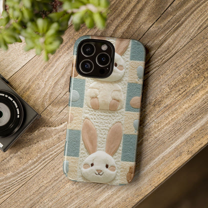 Adorable Rabbits Phone Case – Cute & Durable Protection - iPhone, Samsung, and Google case