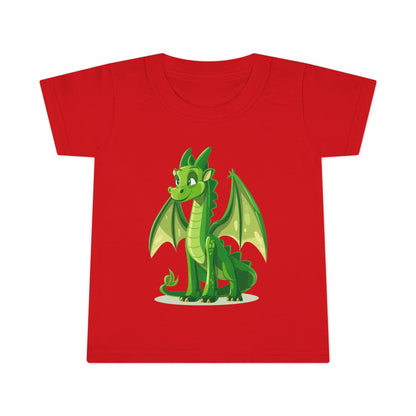 Cute Green Dragon Toddler T-Shirt - Adorable Kids Tee for Playtime and Parties - Unisex Toddler T-Shirt