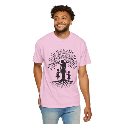 Nature-Inspired T-Shirt with Mom and Kids Design - Mother's day Gift - Birthday Gift