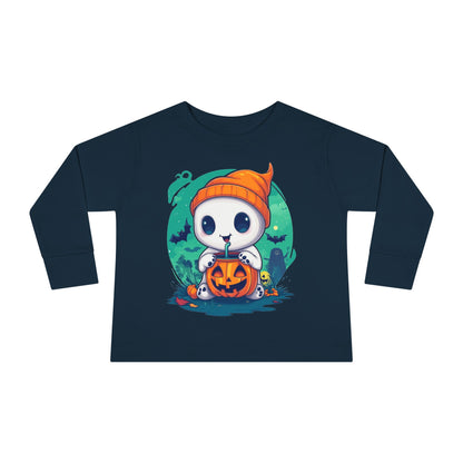 Toddler Long Sleeve Tee - Cute Halloween Design - Soft & Cozy Toddler Shirt