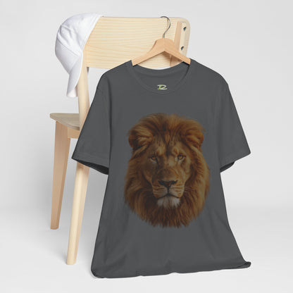 Unisex Lion Portrait Tee - Majestic King of the Jungle T-shirt