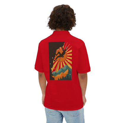 Climbing Adventure Men’s Polo - Casual Fit, Outdoor Wear