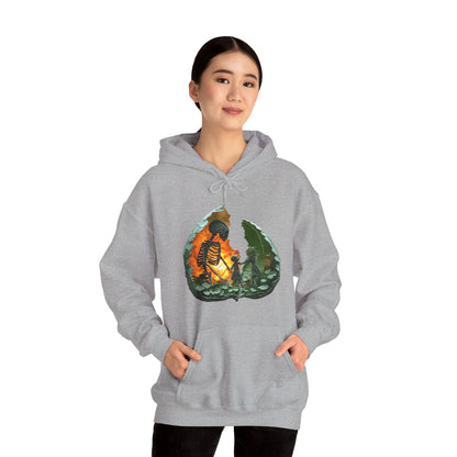 Unisex Heavy Blend™ Hooded Sweatshirt - Skeleton Design Hoodie