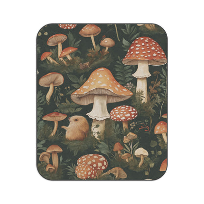 Mushroom Forest Picnic Blanket - Cozy Outdoor Blanket for Nature Lovers