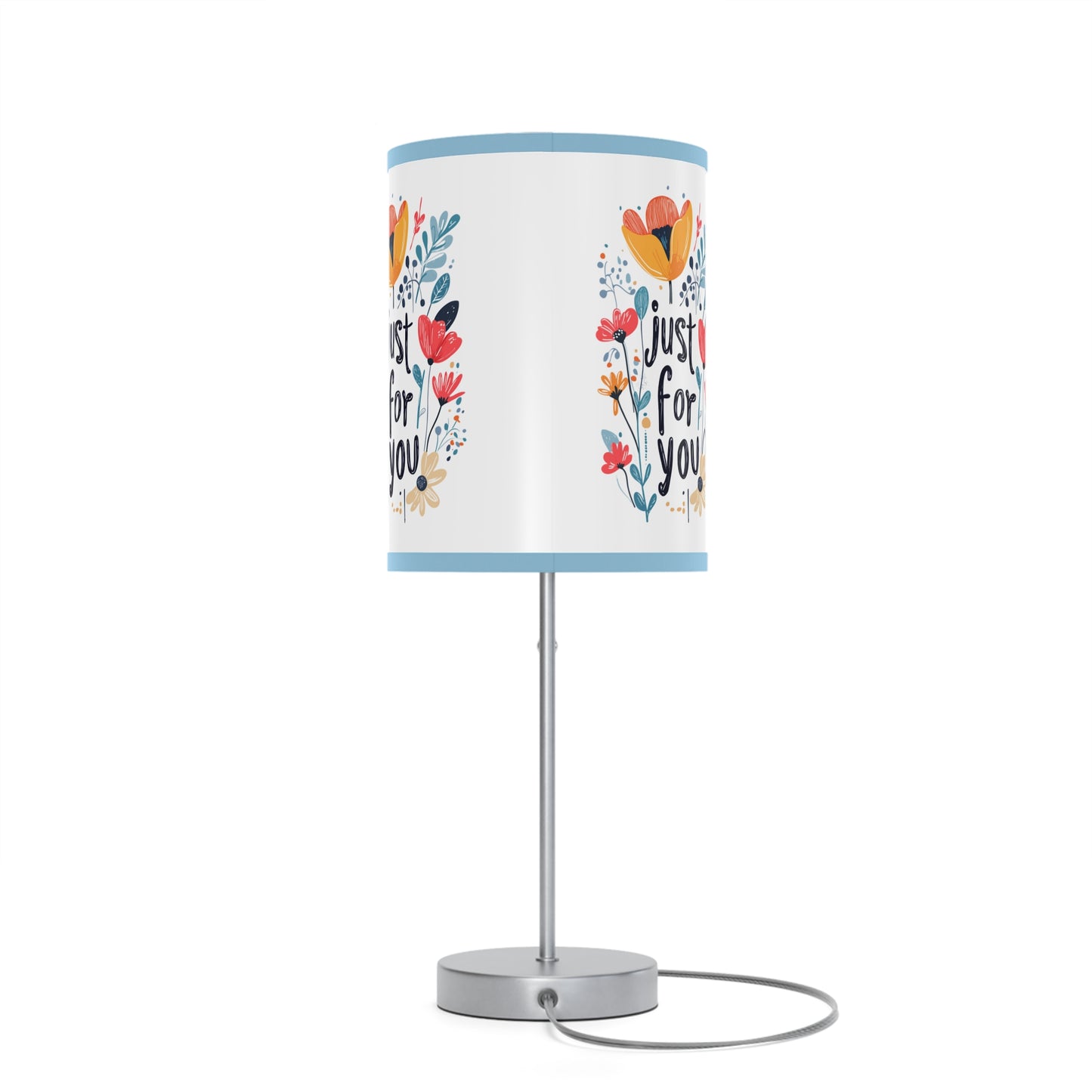 Floral Table Lamp - "Just For You" Design - Gift - Lamp on a Stand, US|CA plug - Table Lamps