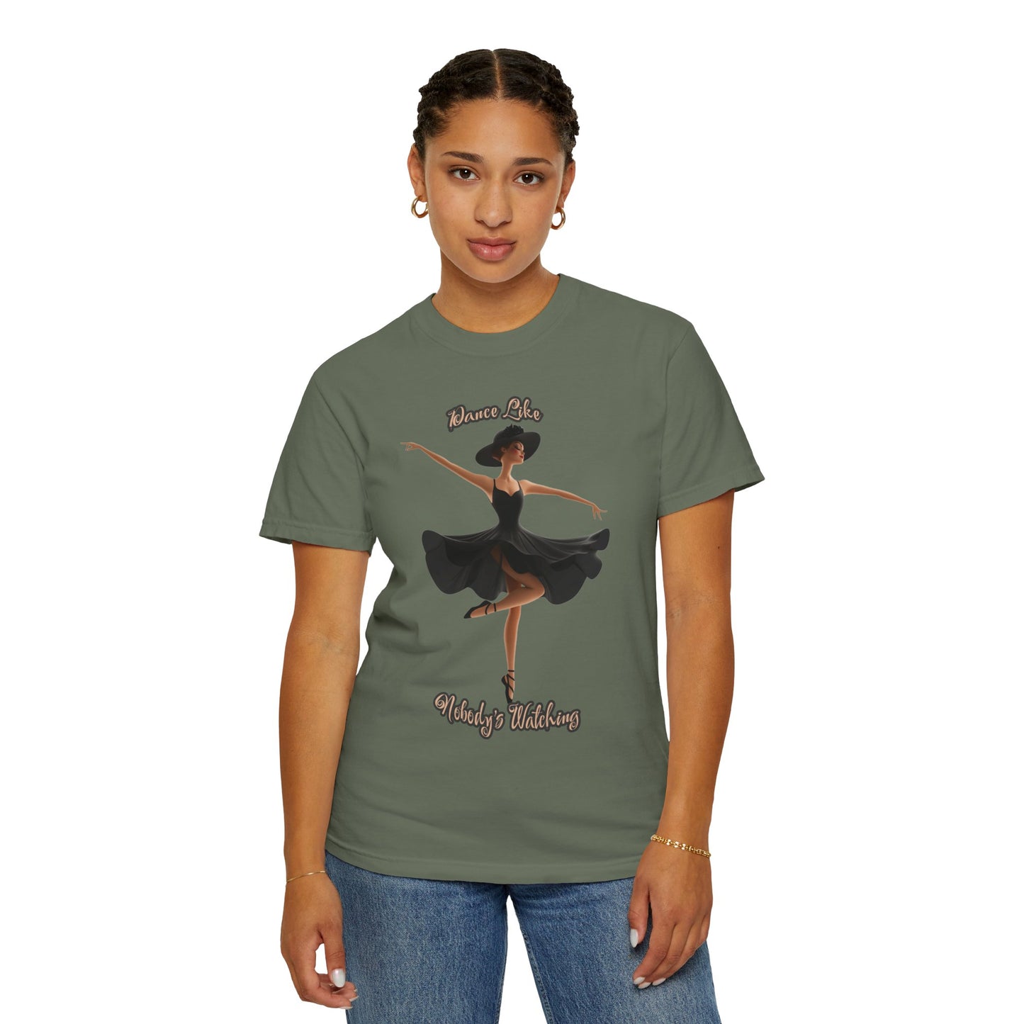 Ballet Inspired Woman's T-Shirt - 'Dance Like Nobody's Watching'